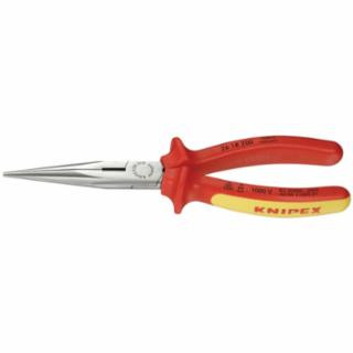 Knipex 26 18 200 US Long Nose Pliers with Cutter-1000V Insulated