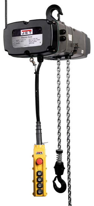 JET JT9-140237 TS100-015 1T Electric Hoist 15' Lift 3 PH