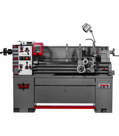 JET JT9-311449 EVS-1440B EVS Lathe with Newall DP700 DRO & Collet Closer