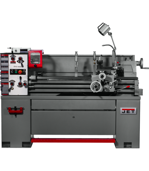 JET JT9-311450 EVS-1440B EVS Lathe with Newall DP700 DRO & Taper Attachment
