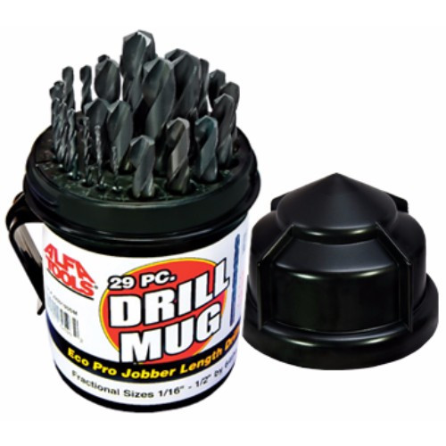 Alfa Tools J250190DM 29pc Eco Pro Black Drill Mug Set