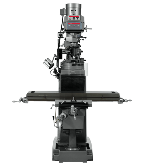 JET JT9-690216 JTM-1050VS2 Mill With ACU-RITE 203 DRO With X-Axis Powerfeed and 8" Riser Block