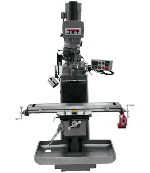 JET JT9-690502 JTM-949EVS Mill With X-Axis Powerfeed and Air Powered Draw Bar
