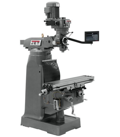 JET JT9-691196 JTM-1 Mill With 3-Axis Newall NMS800 DRO (Knee)