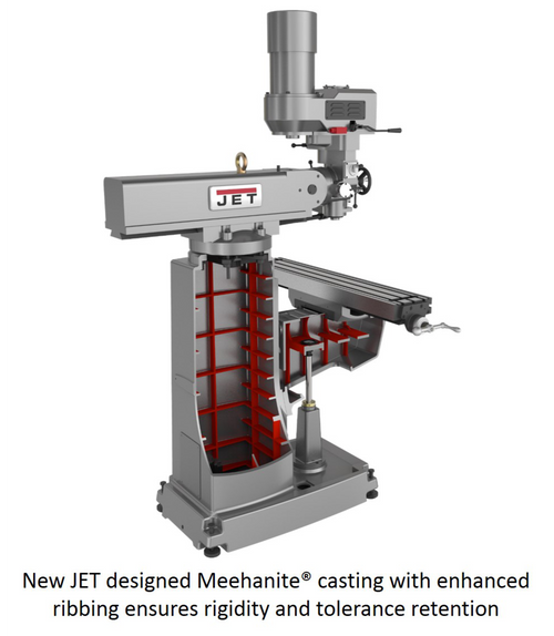 JET JT9-691500 JTM-949EVS/230 Electronic Variable Speed Vertical Milling Machine 230V 3Ph