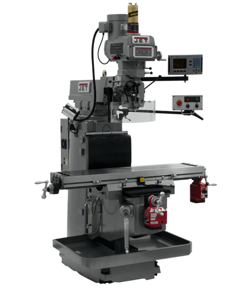 JET JT9-698058 JTM-1254VS With  ACU-RITE   203 3X (K) DRO,  X & Y  Powerfeeds & Air Power Drawbar