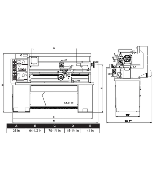 JET JT9-892403 E-1340VS  With ACU-RITE 203 DRO