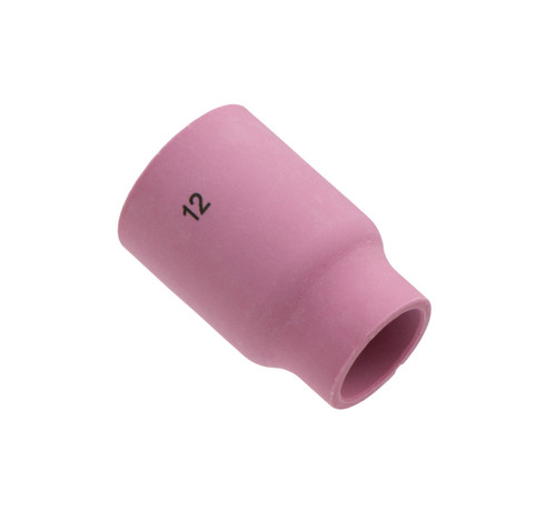53N87: #12 (3/4") X 1 7/8" Alumina Large Gas Lens Cup TIG Alumina Gas Lens Cup - Large Cup For 17, 18, 26 Series Torches
