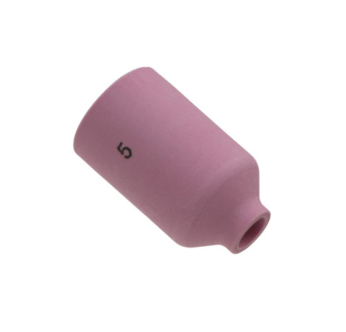 54N17: #5 (5/16") X 1 5/8" Alumina Medium Gas Lens Cup TIG Alumina Gas Lens Cup - Medium Cup For 17, 18, 26 Series Torches