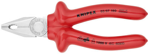 Knipex 03 07 180 Combination Pliers-1000V Insulated