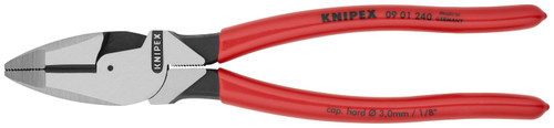 Knipex 09 01 240 9-1/4" HIGH LEVERAGE LINEMAN'S PLIERS
