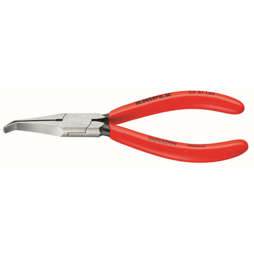 Knipex Long Nose Relay Adjusting 40 Angled Pliers-Flat Tips 3231135