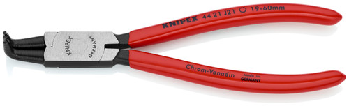 Knipex Internal 90 Angled Snap Ring Pliers-Forged Tips 4421J41