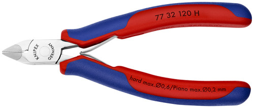 Knipex Electronics Diagonal Cutters-Carbide Metal Cutting Edges 7732120H