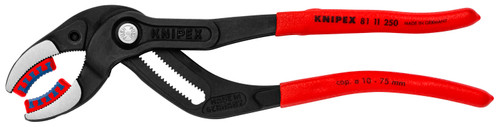 Knipex 81 11 250 SBA Pipe Gripping Pliers-Replaceable Plastic Jaws