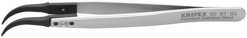 Knipex Premium Stainless Steel Gripping Tweezers-60Angled-Pointed Tips 928103