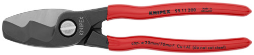 Knipex 95 11 200 Cable Shears-Twin Cutting Edges