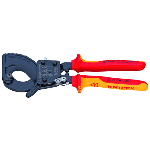 Knipex 95 36 250 SBA Ratcheting Cable Cutters-1000V Insulated