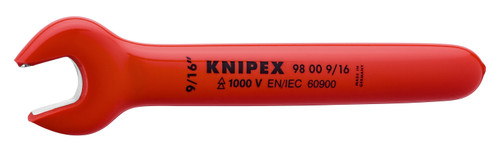 Knipex Open End Wrench -1000V Insulated 9/16" 98009/16"