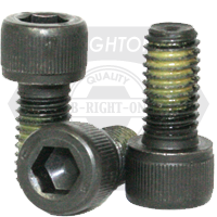 7/16"-14 x 2 1/2" Socket Head Cap Screws, Nylon-Patch Thermal Black Oxide, Partial Thread, Coarse (UNC), Alloy Steel, Qty 50