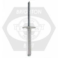 Abs 6-4L 3/16 (.188-.250) x 0.425 Al5056 / Steel Large Dome Head Blind Rivet, Qty 500