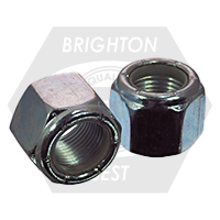 3/4"-16 Nylon Insert Lock Nuts Grade C Med. Carbon Zinc Cr+3, Qty 50