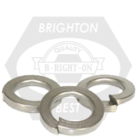M22 Split Lock Washers, 18-8 Stainless Steel A2, DIN127B, Qty 50