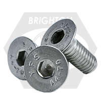 M16-2.00 x 100 mm Flat Head Socket Cap Screws, 316 Stainless Steel A4, Partial Thread, Coarse (UNC), Qty 25