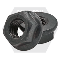 M14-2.00 Hex Flange Nuts, Non-Serrated, Metric Class 10, Plain Finish, Coarse (UNC), DIN 6923, Qty 50