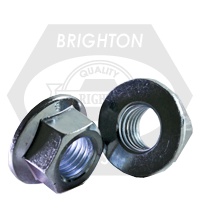 M14-2.00 Hex Flange Nuts, Non-Serrated, Metric Class 10, Zinc Cr+3, Coarse (UNC), DIN 6923, Qty 50