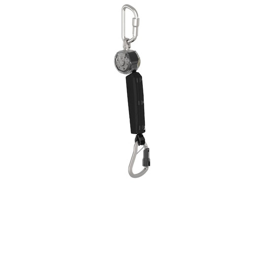 MSA VTOHW-011-DD-A Self Retracing Lanyard, 6 ft, 400 lb Weight Capacity, Gray