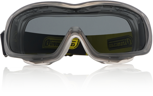 Safety Goggles - Ski Style, Smoke, Eygg-V3S, Ironclad Safety Glasses, Qty 6