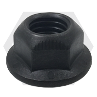 3/8"-16 Hex Flange Cone Lock Nuts (Two Opposite Oval Lock Type) without Serration, Grade G, Phosphate & Oil, Qty 2000