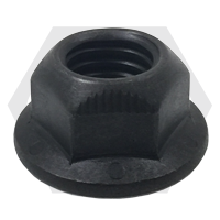 7/16"-14 Hex Flange Cone Lock Nuts (Two Opposite Oval Lock Type) without Serration, Grade G, Phosphate & Oil, Qty 1000