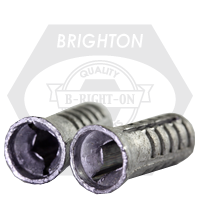 1/8" x 3/4" Wood Screw Anchor Lead Alloy, Plain Finish, Qty 10000