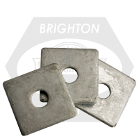 5/8" x 2" x 0.125 Square Plate Washers, Hot-Dipped Galvanized HDG, Qty 400