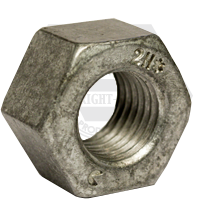 1 1/4"-8 Heavy Hex Nuts, Metal Keg, Grade 2H, A194/SA194, Hot-Dipped Galvanized HDG/Wax /Blue Dye (Bo x ), Qty 75