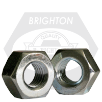 3"-4 Heavy Hex Nuts, Grade A, A563, Zinc Cr+3, Coarse (UNC), Qty 4
