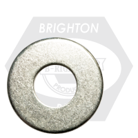 3" USS Flat Washers, Zinc Cr+3, Low Carbon Steel, Qty 50