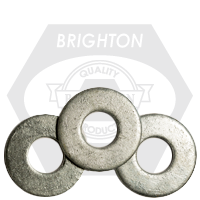 3" USS Flat Washers, Hot-Dipped Galvanized HDG, Low Carbon Steel, Qty 50
