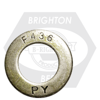 2 1/2" x 4 1/2" Structural Flat Washers, F436, Plain Finish, Medium Carbon Steel, Qty 50