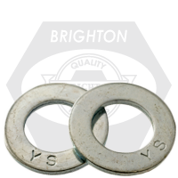 M2.5 Flat Washers, 140 HV, Zinc Cr+3, DIN 125A, Qty 90000