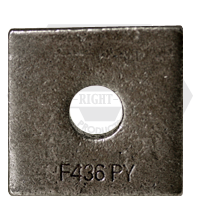 7/8" Square Beveled F436 Hardened Washers, Plain Finish, Qty 280
