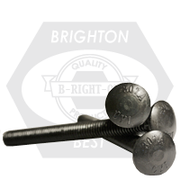 5/8"-11 x 13" Carriage Bolts, Under-Sized, Grade A, A307, Plain Finish, Partial Thread (6" Thread), Qty 45