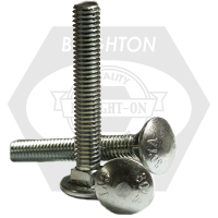 1/2"-13 x 3 3/4" Carriage Bolts, Grade A, A307, Zinc Cr+3, Full Thread, Qty 200