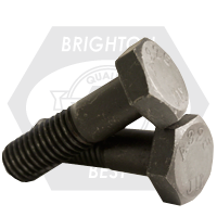 7/8"-9 x 5" Heavy Hex Structural Bolts, Type 1, Plain Finish, Partial Thread, A325, Qty 180