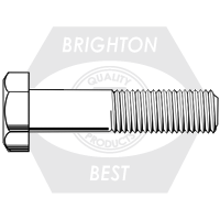 7/8"-9 x 3 1/2" Heavy Hex Structural Bolts, Type 1, Plain Finish, Partial Thread, A490, Qty 75