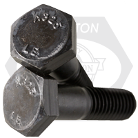 7/8"-9 x 4 1/4" Heavy Hex Structural Bolts, Type 1, Plain Finish, Partial Thread, Coarse (UNC), A325, Made in USA, Qty 200