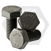 3/4"-10 x 4 1/2" Heavy Hex Structural Bolts, Type 1, Plain Finish, Partial Thread, Coarse (UNC), A490, Made in USA, Qty 200