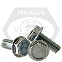 #10-24 x 1" Machine Screws, Indented Hex Washer Head HWH, Zinc Cr+3, Full Thread, Coarse (UNC), Qty 4500